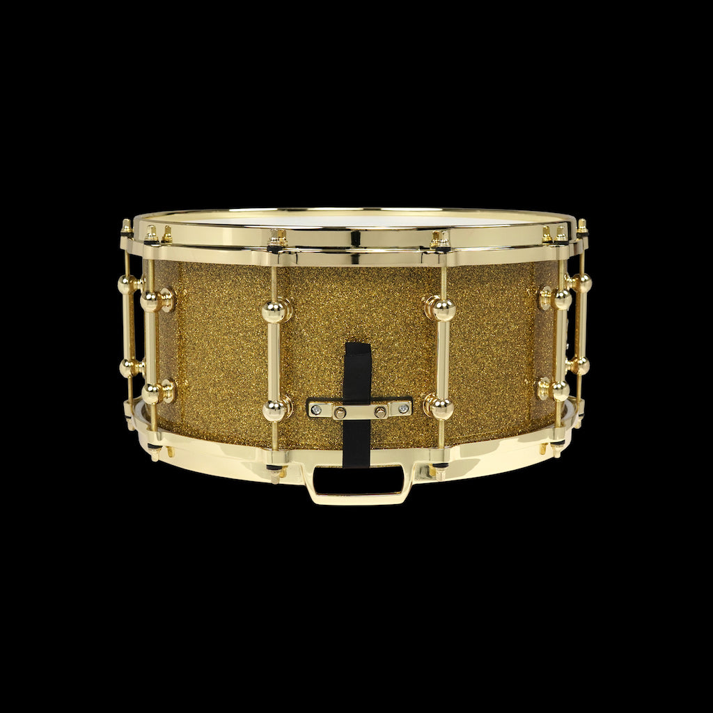Chaos Twenty X Elite 14x6.5 20 Ply Snare Drum - Gold Sparkle