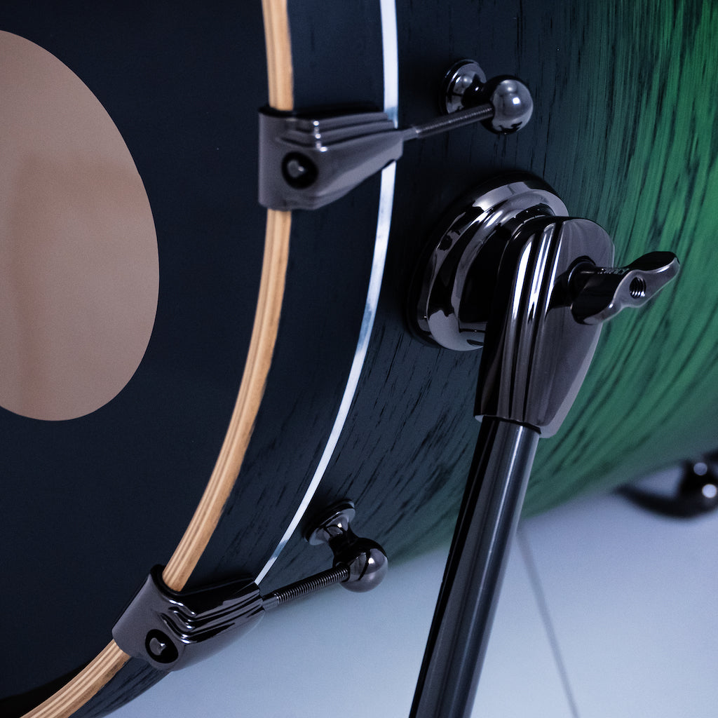 Chaos Phoenix II Maple & Oak Drum Kit - Green Burst