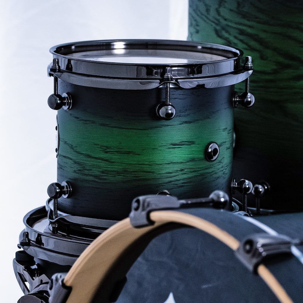 Chaos Phoenix II Maple & Oak Drum Kit - Green Burst