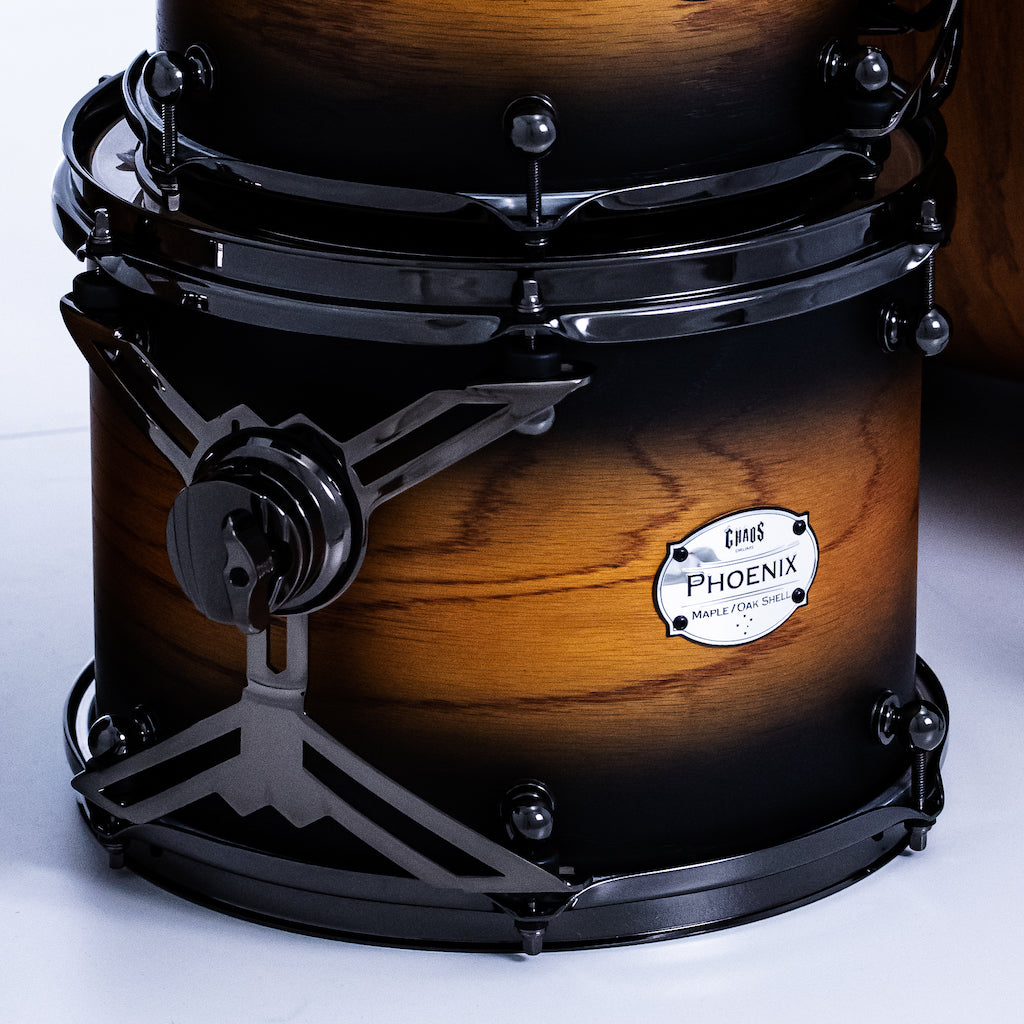 Chaos Phoenix II Maple & Oak Drum Kit - Orange Burst