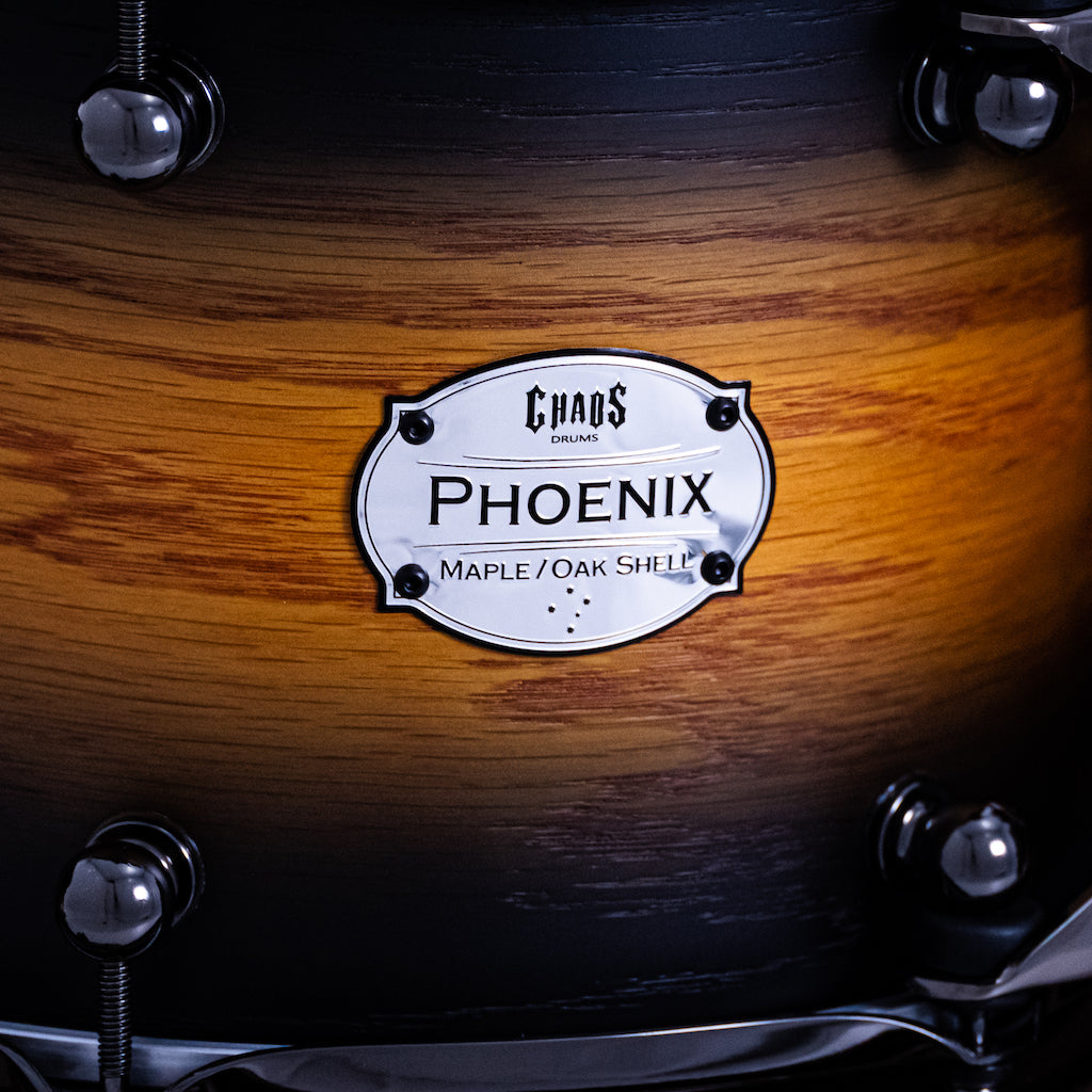 Chaos Phoenix II Maple & Oak Drum Kit - Orange Burst