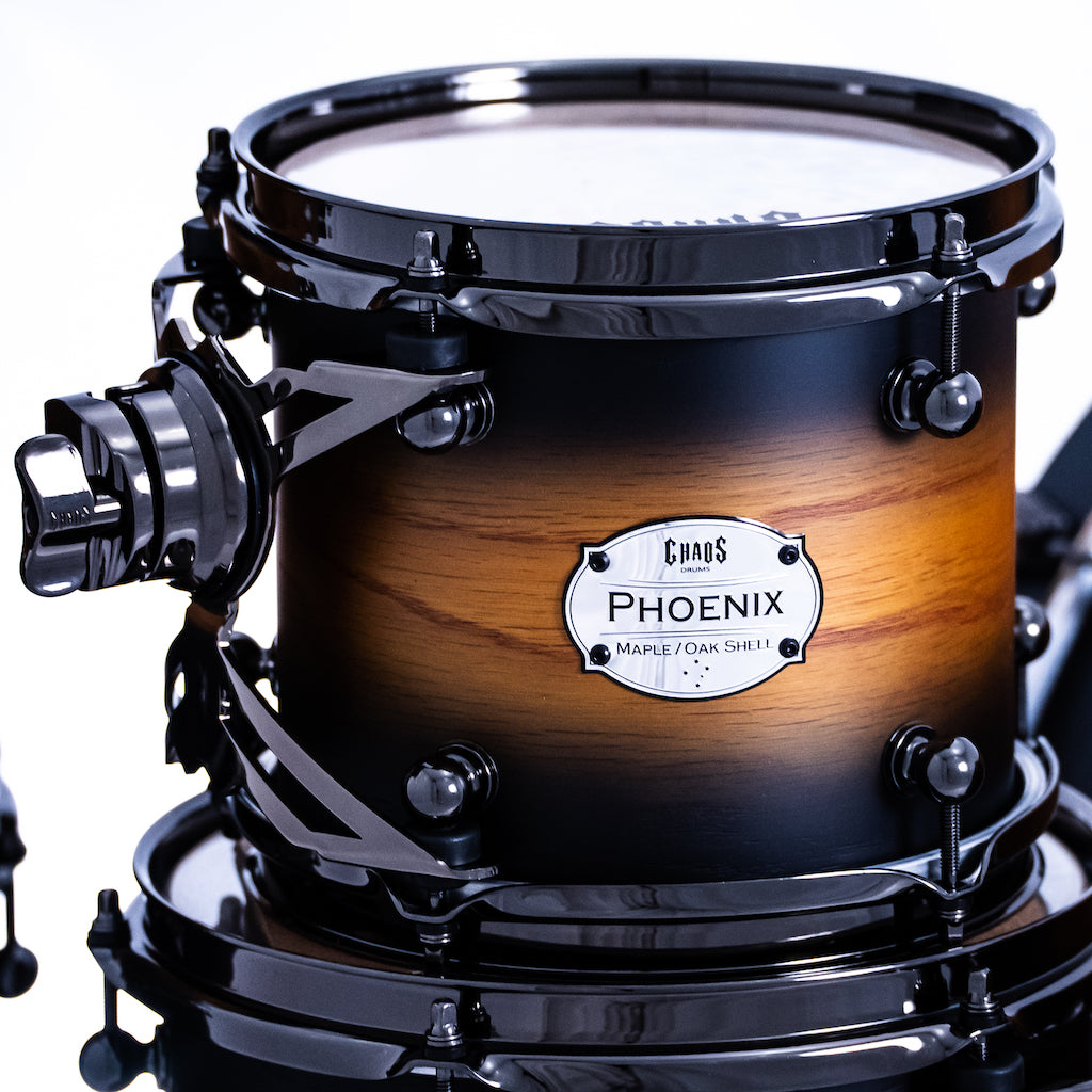 Chaos Phoenix II Maple & Oak Drum Kit - Orange Burst