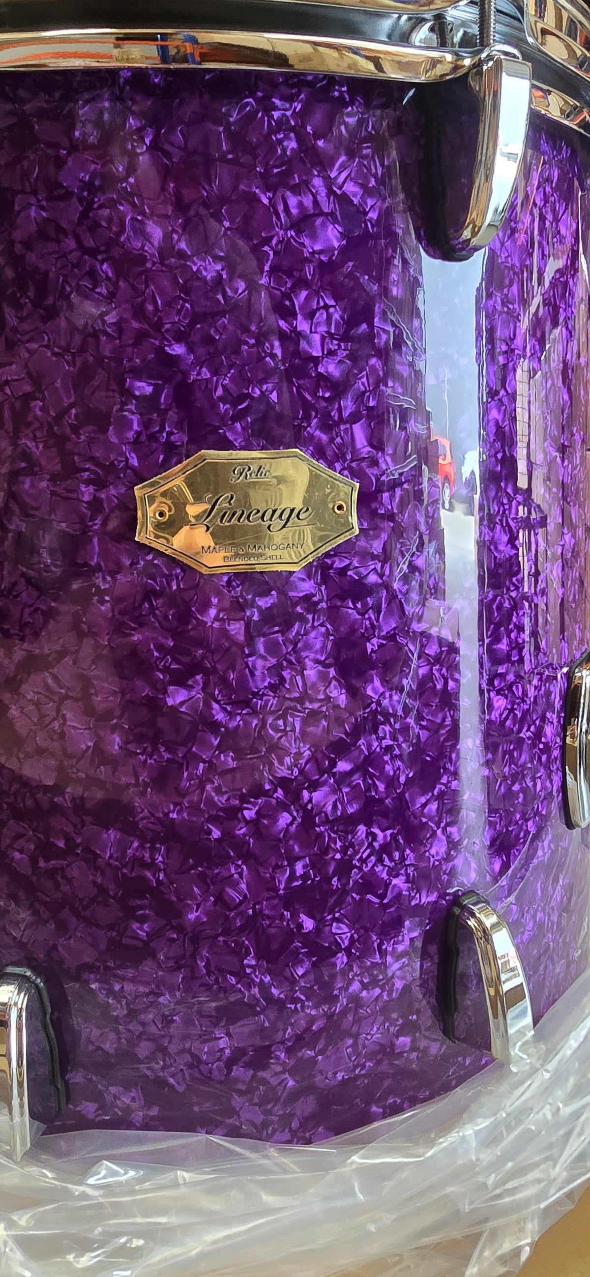 ONE ONLY  Relic 24'' 13'' 16'' Lineage Drum Kit - Purple Pearl B*STOCK