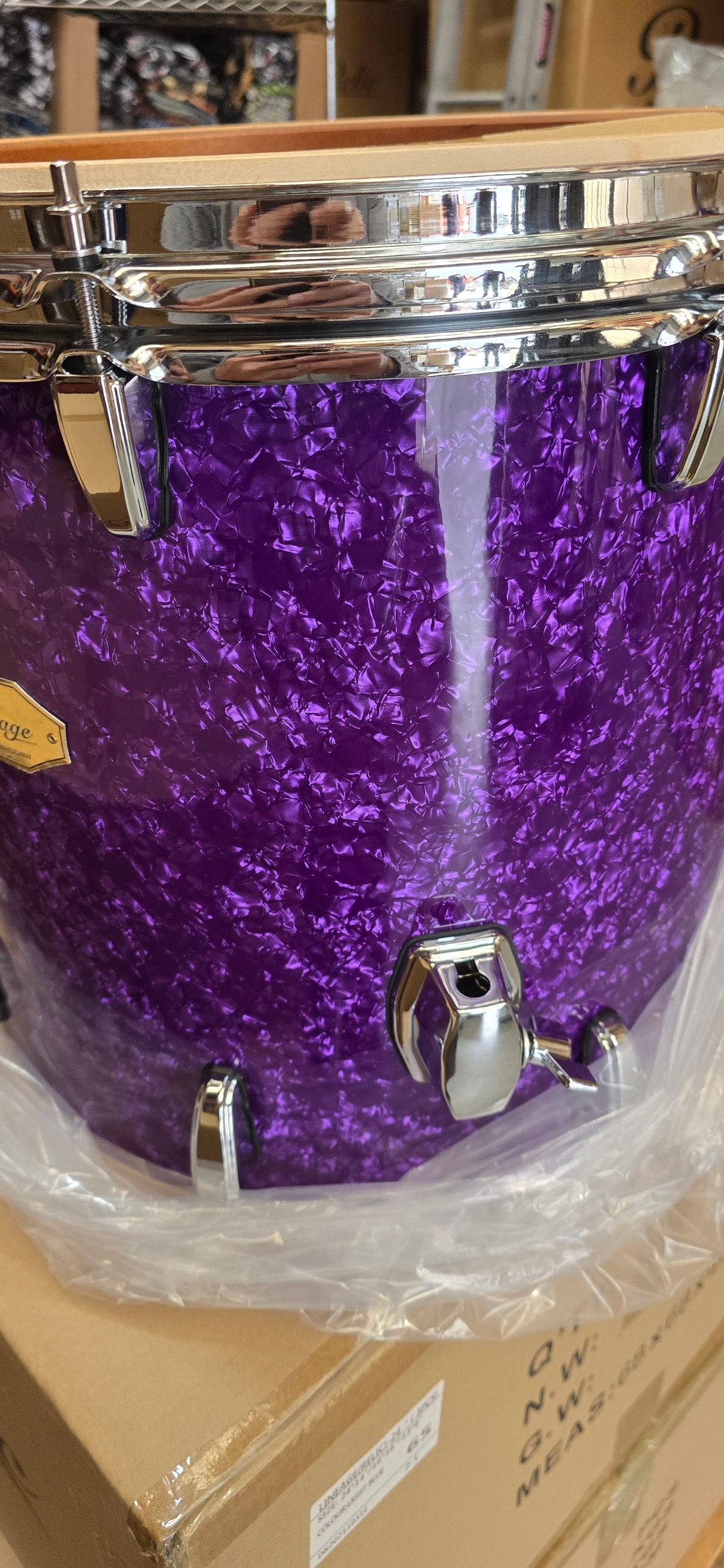ONE ONLY  Relic 24'' 13'' 16'' Lineage Drum Kit - Purple Pearl B*STOCK