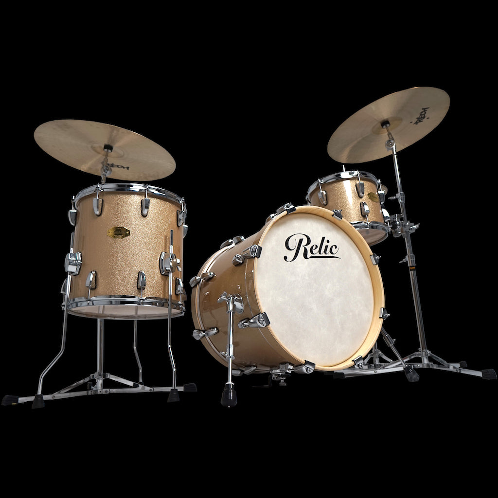 Relic Drums - Vintage Drums Champagne Sparkle Drums