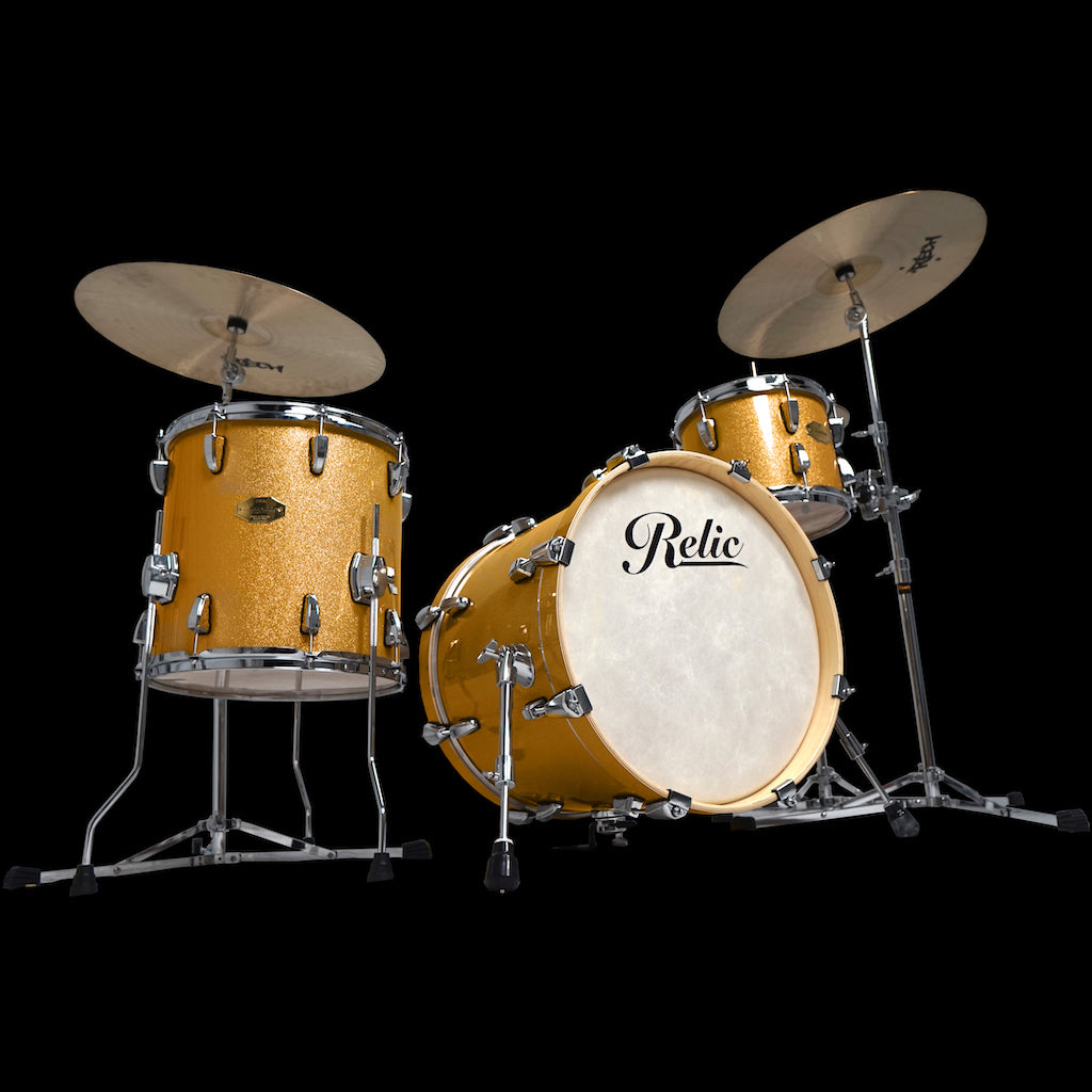 Relic Accolade Bop Drum Kit - Orange Sparkle