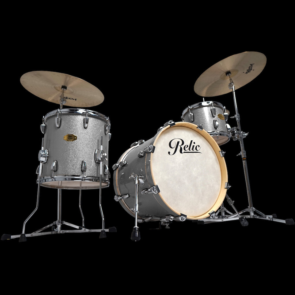 Relic Accolade Bop Drum Kit - Silver Sparkle