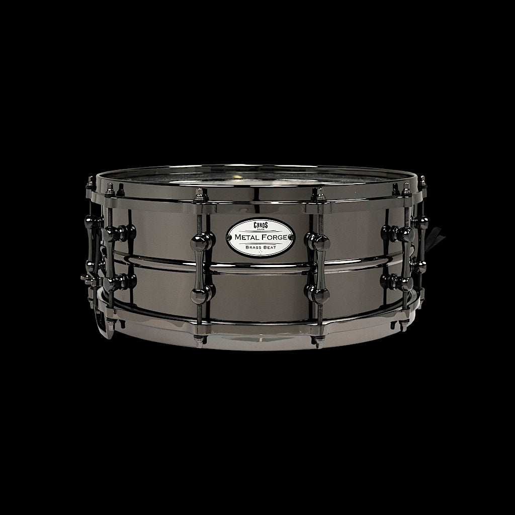 Chaos Metal Forge 14x6.5 Brass Beat Snare Drum - Black Nickel