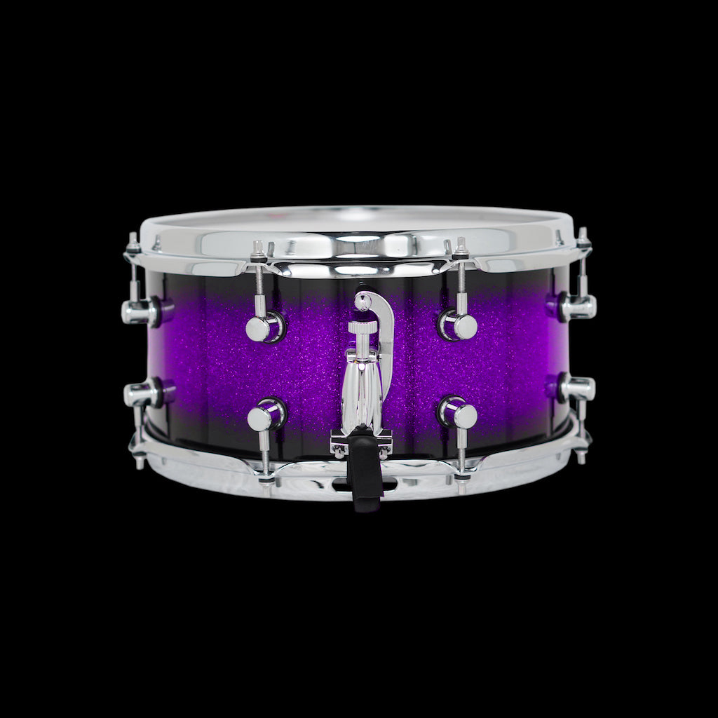 Chaos Maple Snare Drum - Legend Tone, Crack and sensitivity. Purple Sparkle Burst