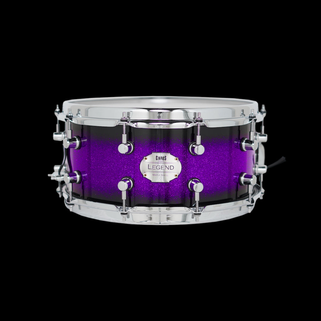 Chaos Legend 14x65 Snare - Purple Sparkle Burst