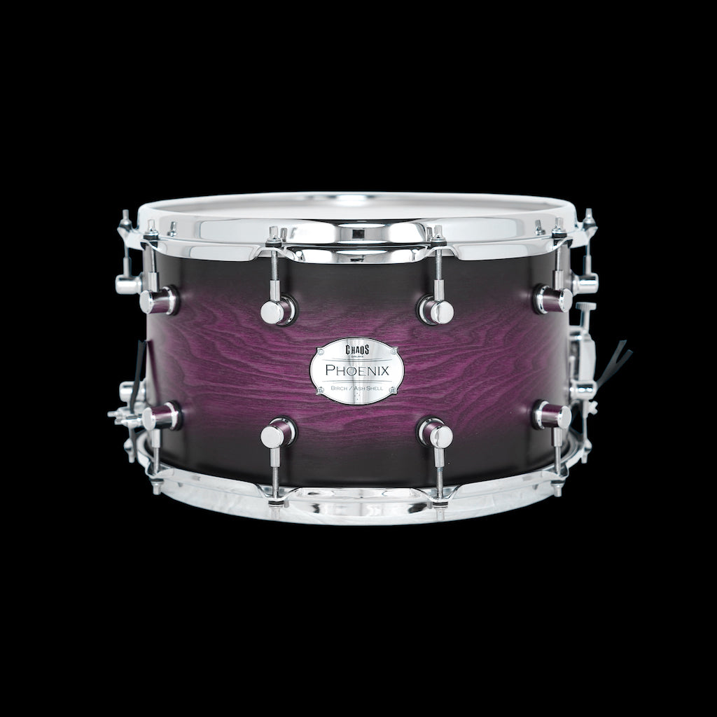 Chaos Phoenix 13x6.5 Snare Drum - Purple Burst