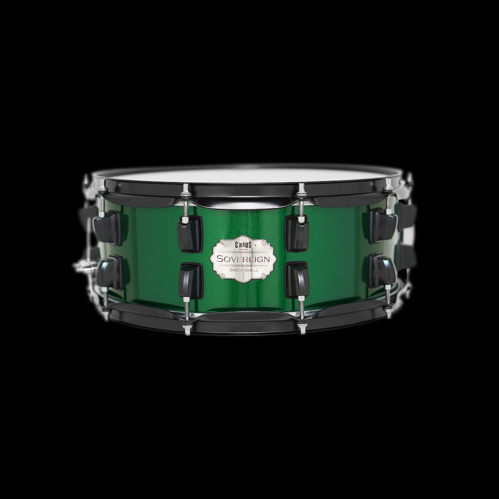 Chaos Sovereign 14x5.5 Snare Drum - Green Sparkle