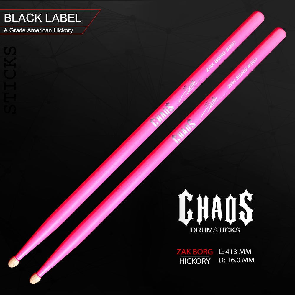 Chaos Zak Borg #351 2B Drum Sticks - Signature