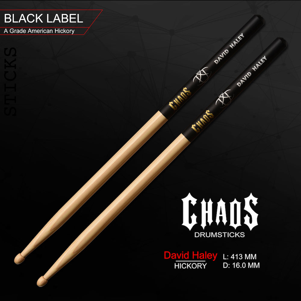 Chaos David Haley 2B Drum Sticks - Signature