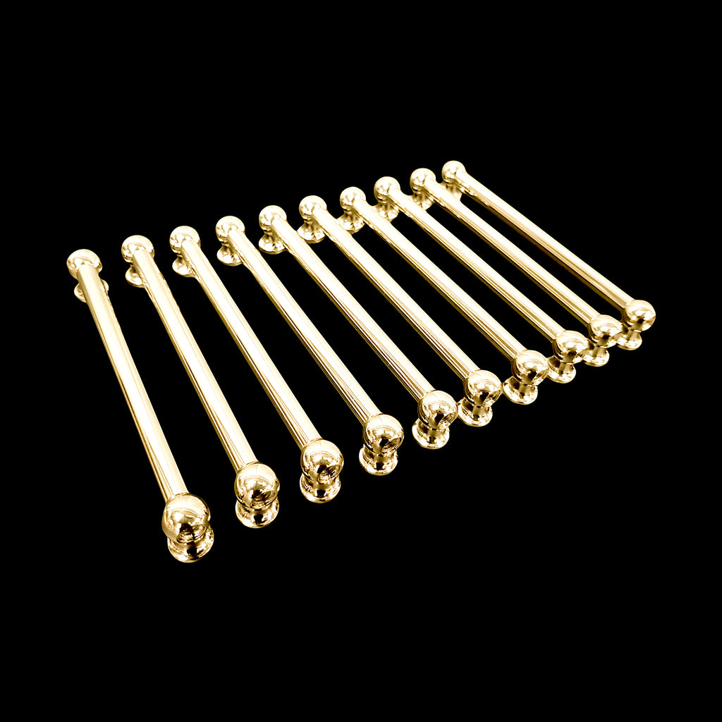 Group of DFP 114mm Brass Double End Vintage Tube Drum Lugs