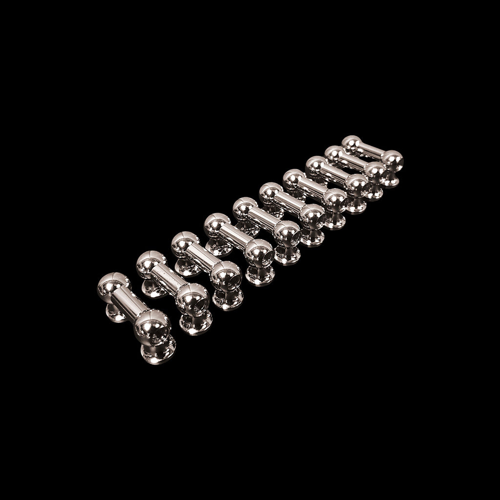 Group of DFP 25.4mm Black Nickel Single End Vintage Tube Drum Lugs