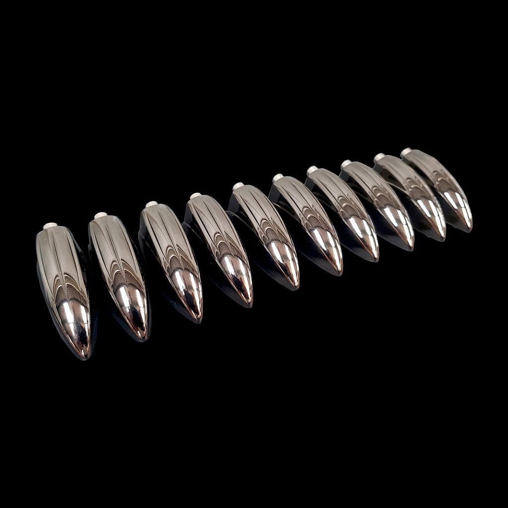 Group of DFP Black Nickel Die Cast Classic Bass Drum Lugs