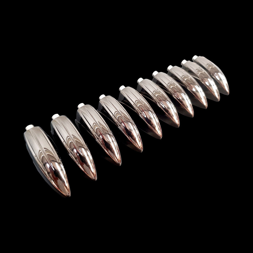 Group of DFP Black Nickel Die Cast Classic Bass Drum Lugs