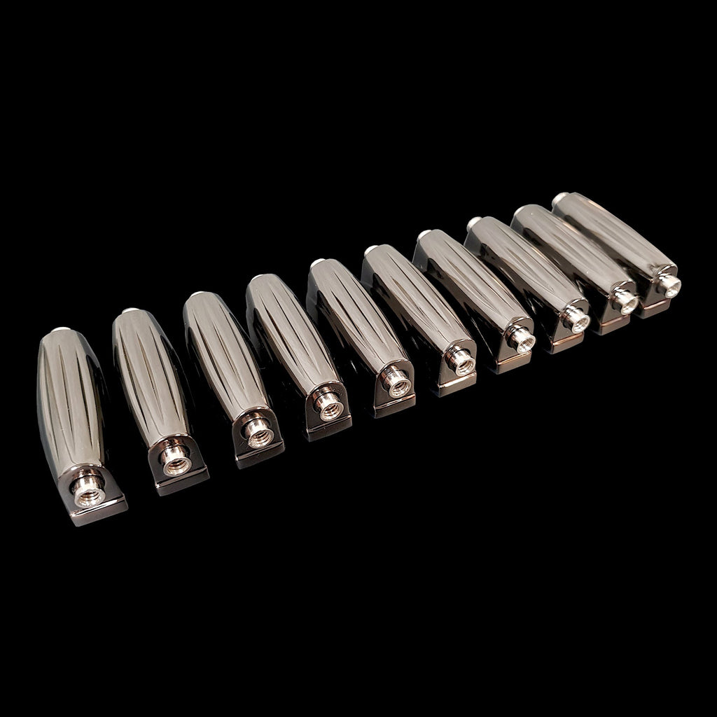 Group of DFP Black Nickel Die Cast Classic Snare Drum Lugs