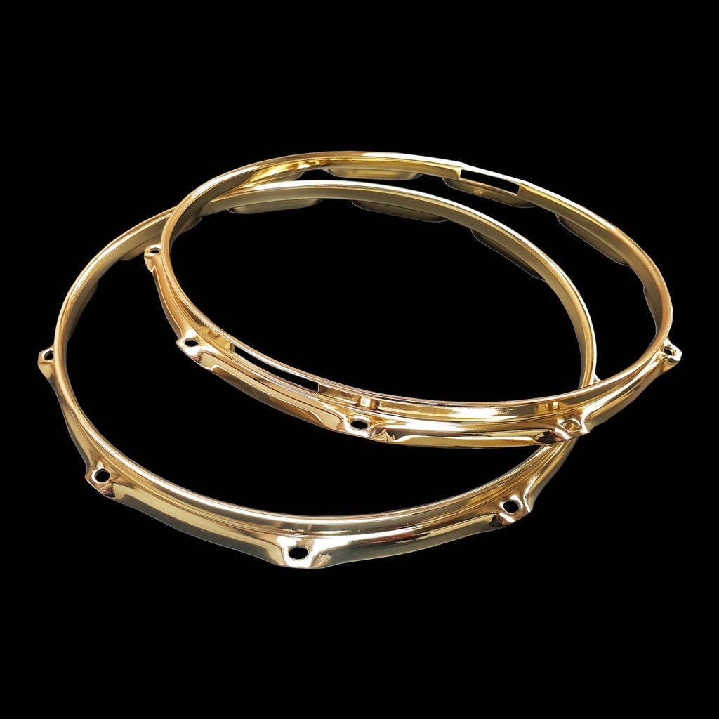 DFP 3.0mm Triple Flange Drum Hoops Brass Sizes 13” 14”