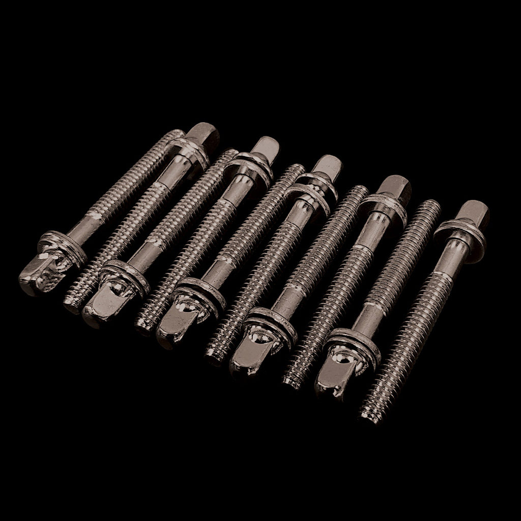 Group of DFP Drum Tension Rods 10 Pack - Black Nickel Finish