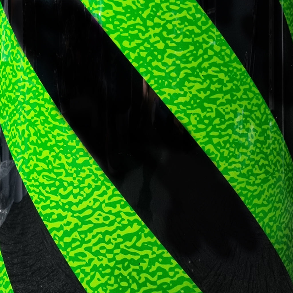 DFP Drum Wrap - Retro Green Black Spiral