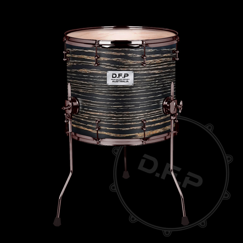 DFP Drum Wrap - Legendary Black Grain