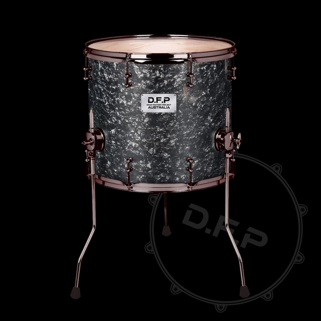DFP Drum Wrap - Black Marine Pearl