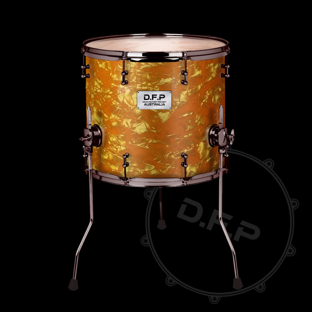 DFP Drum Wrap - Light Orange Marine Pearl