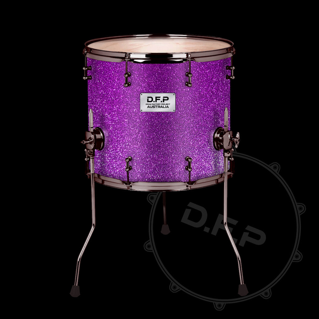 DFP Drum Wrap - Purple Sparkle