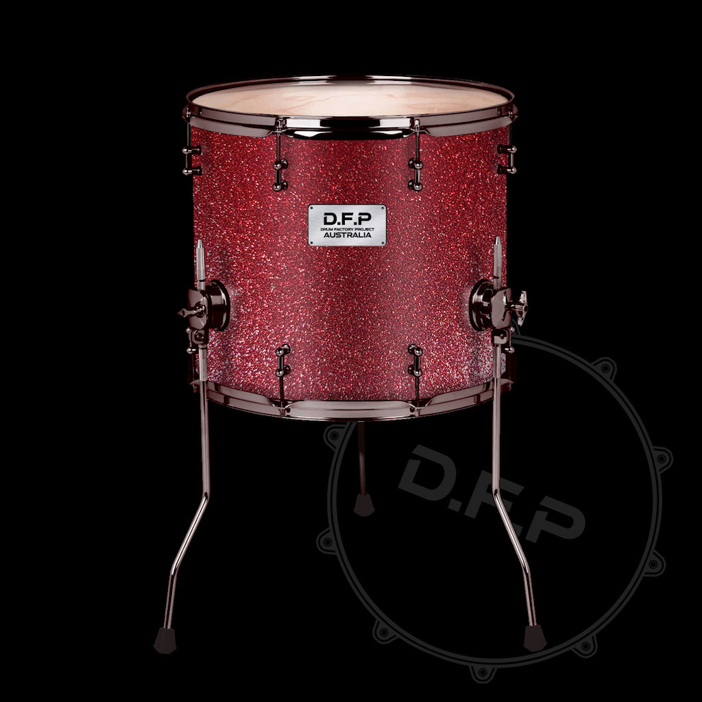 DFP Drum Wrap - Red Sparkle