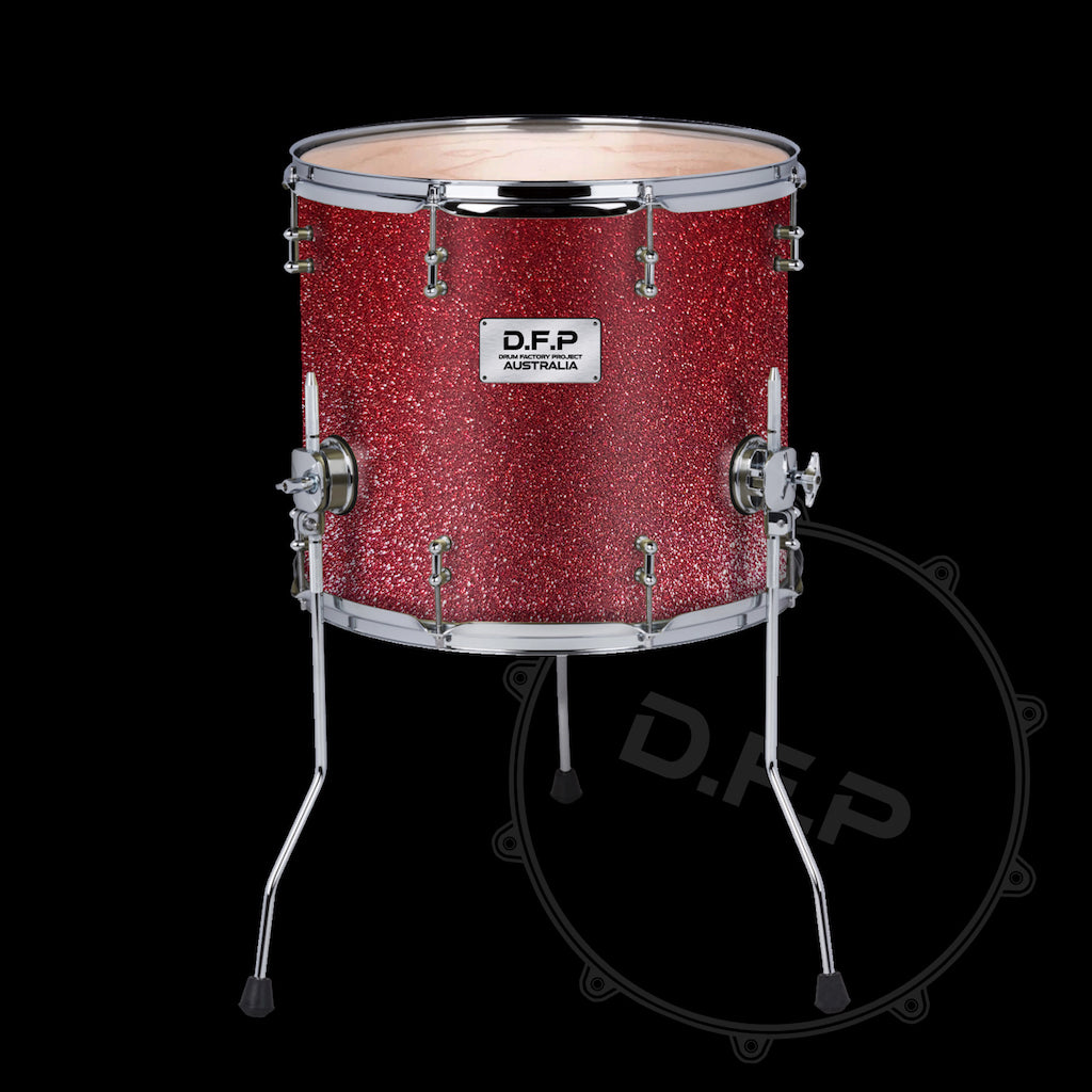 DFP Drum Wrap - Red Sparkle