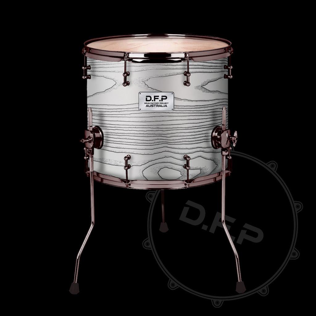 DFP Drum Wrap - White Ashwood