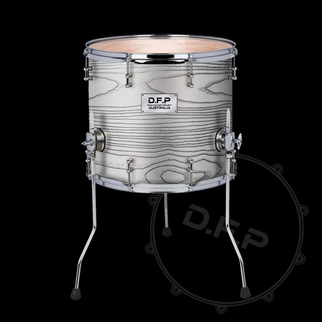 DFP Drum Wrap - White Ashwood