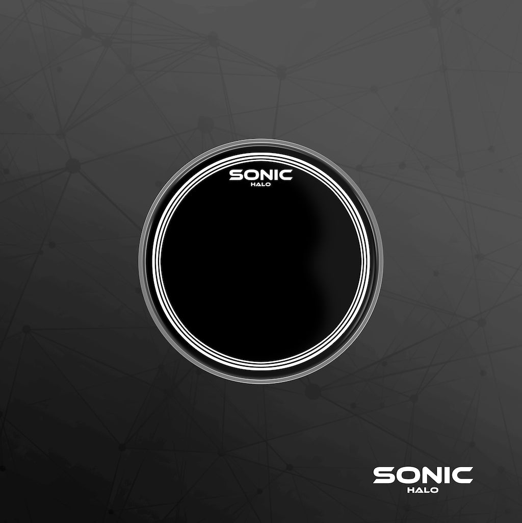 Sonic Halo 10'' Black Drum Head
