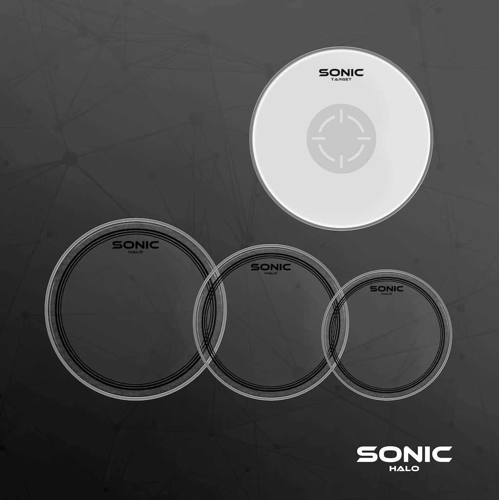 Sonic Halo Clear Drum Head Pack