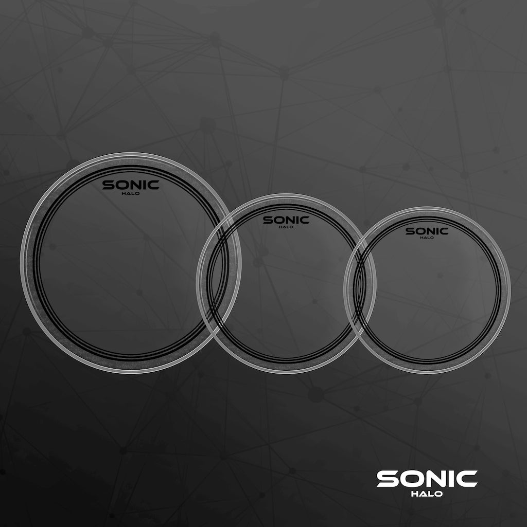 Sonic Halo Clear Drum Head Pack