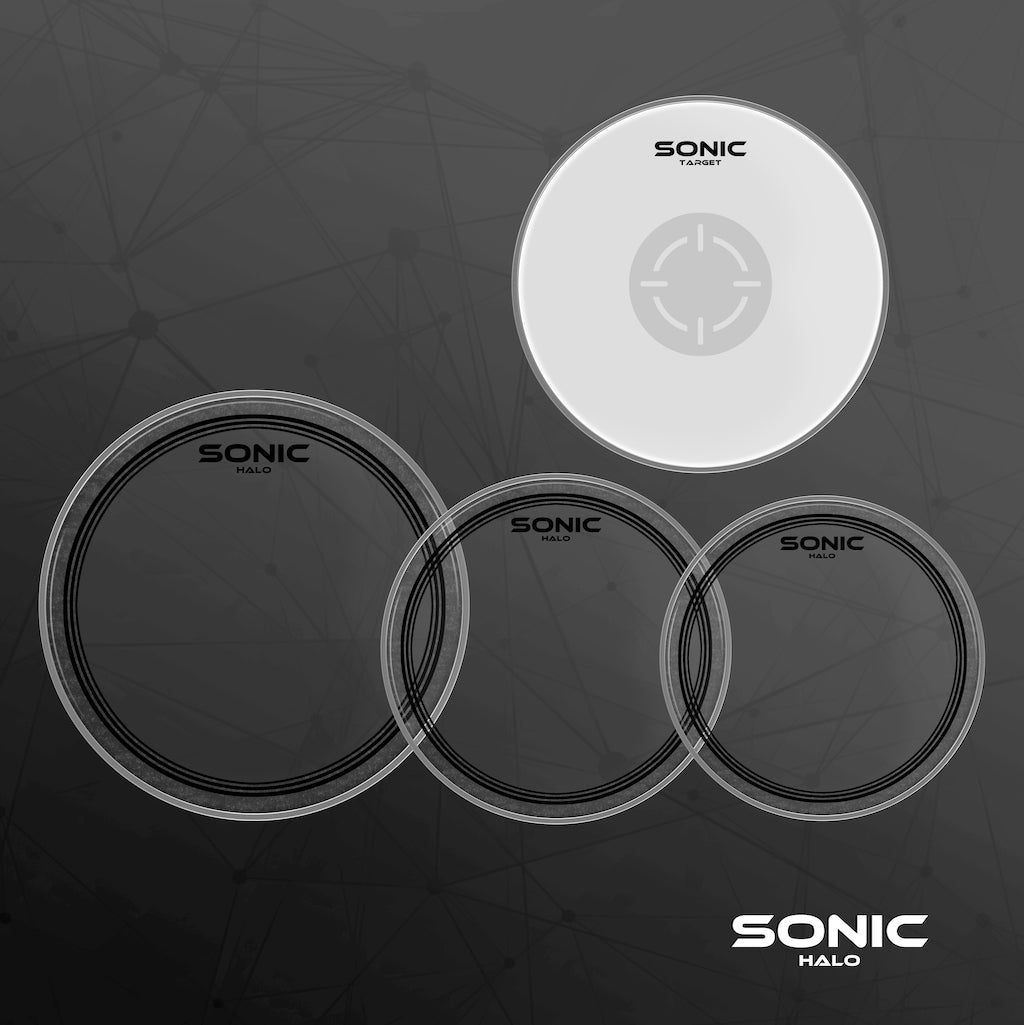 Sonic Halo Clear Drum Head Pack