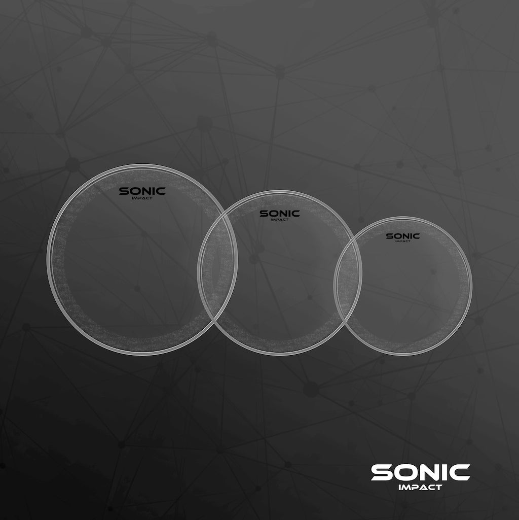 Sonic Impact Clear Drum Head Pack