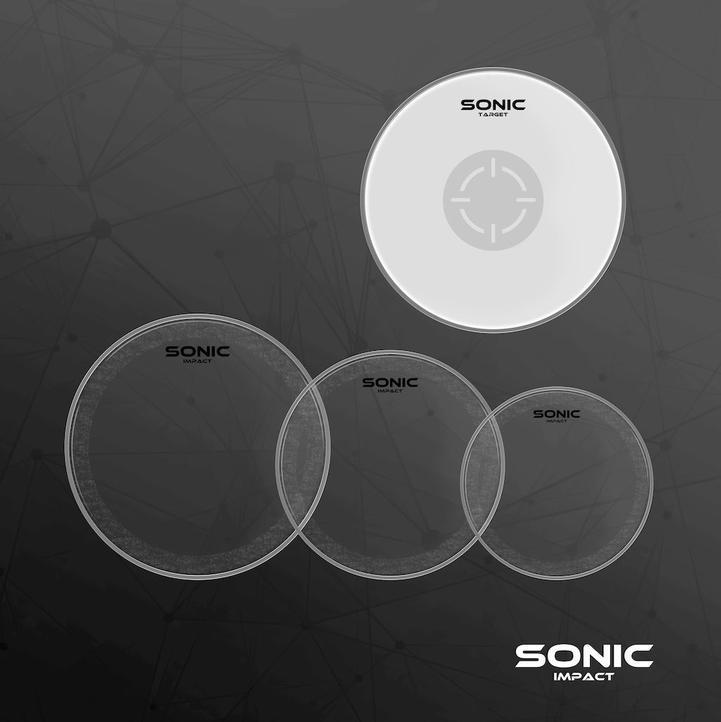 Sonic Impact Clear Drum Head Pack