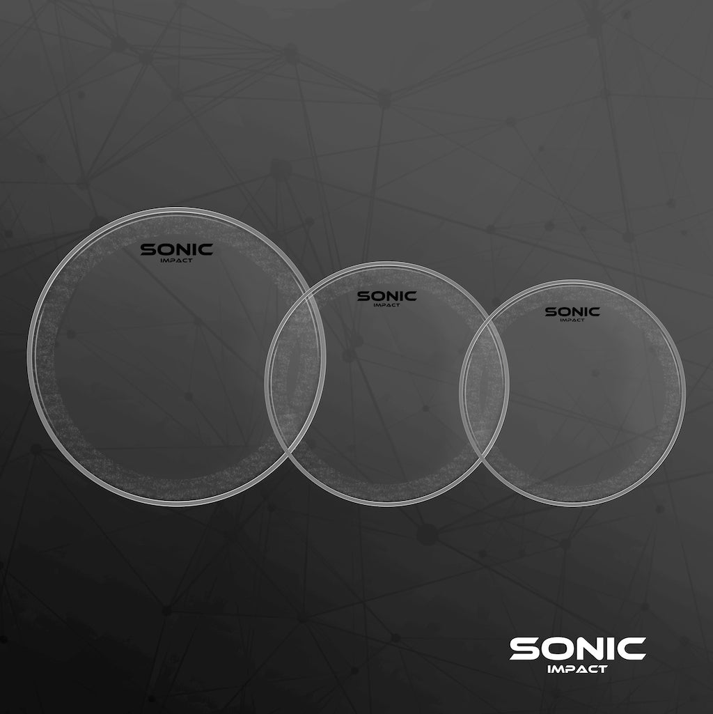 Sonic Impact Clear Drum Head Pack