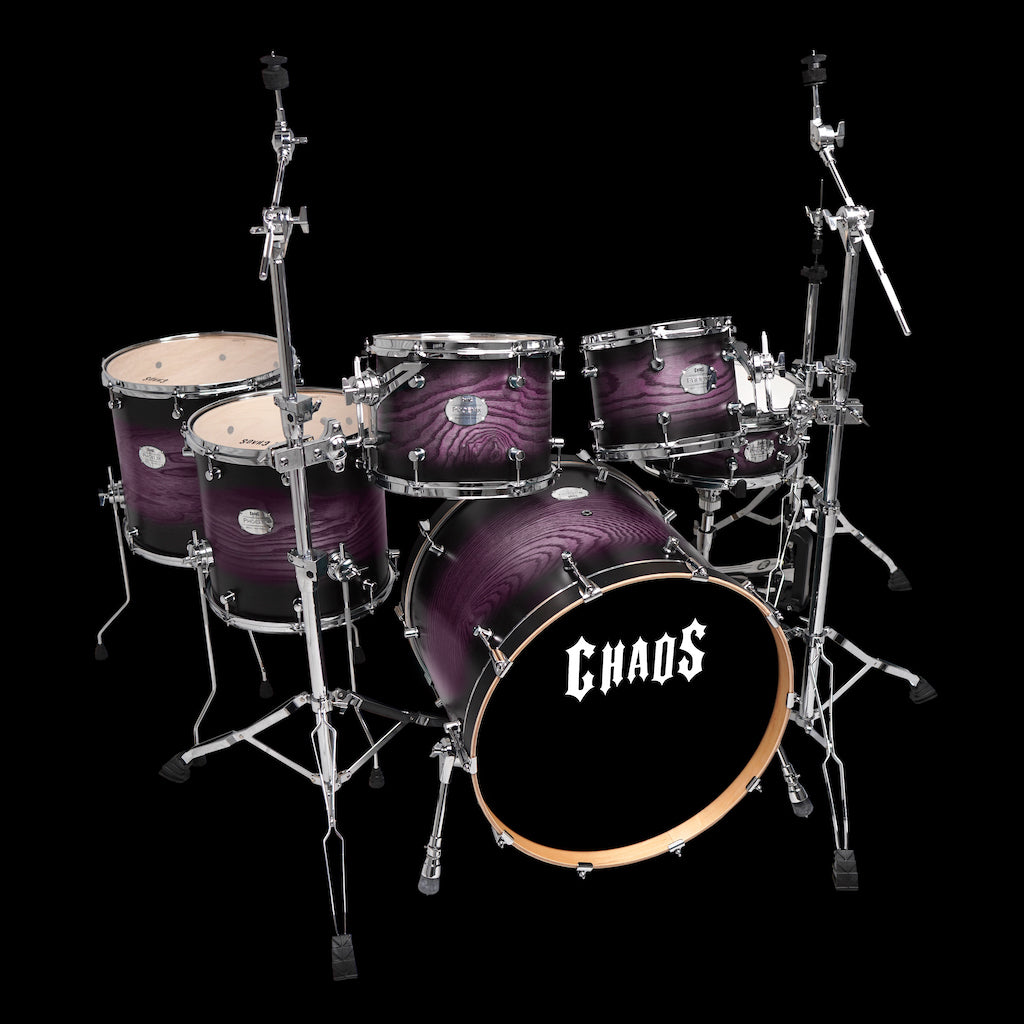Chaos Phoenix Drum Kit - Ash Drum Kit Purple Burst