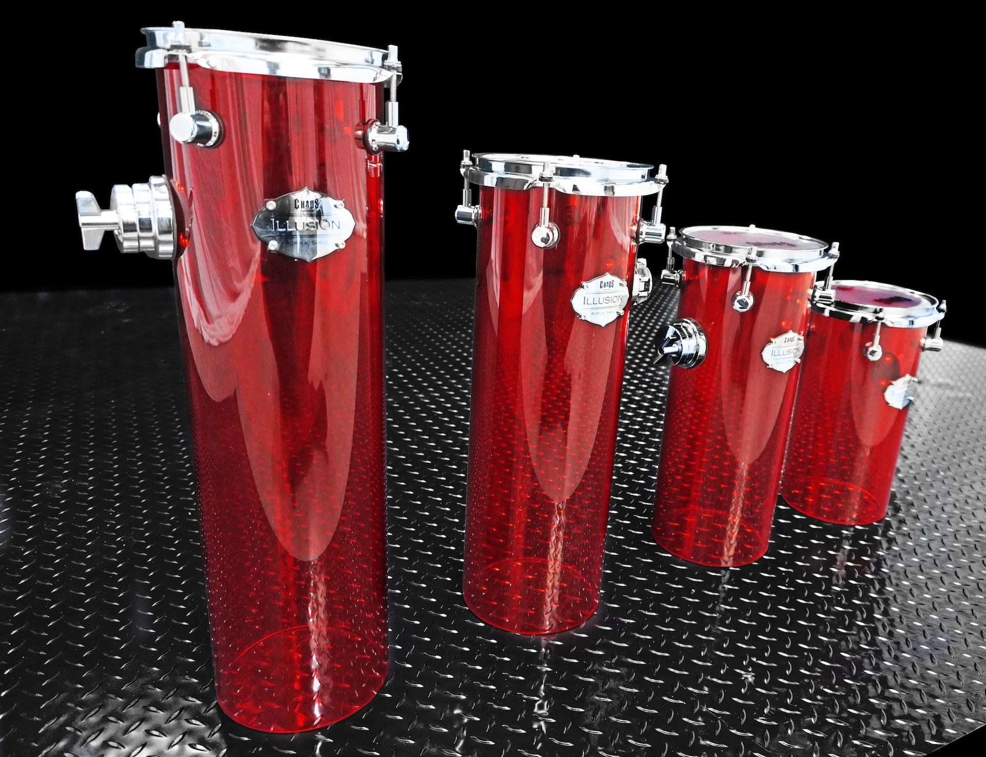 Chaos Illusion Acrylic Cannon Toms - Red