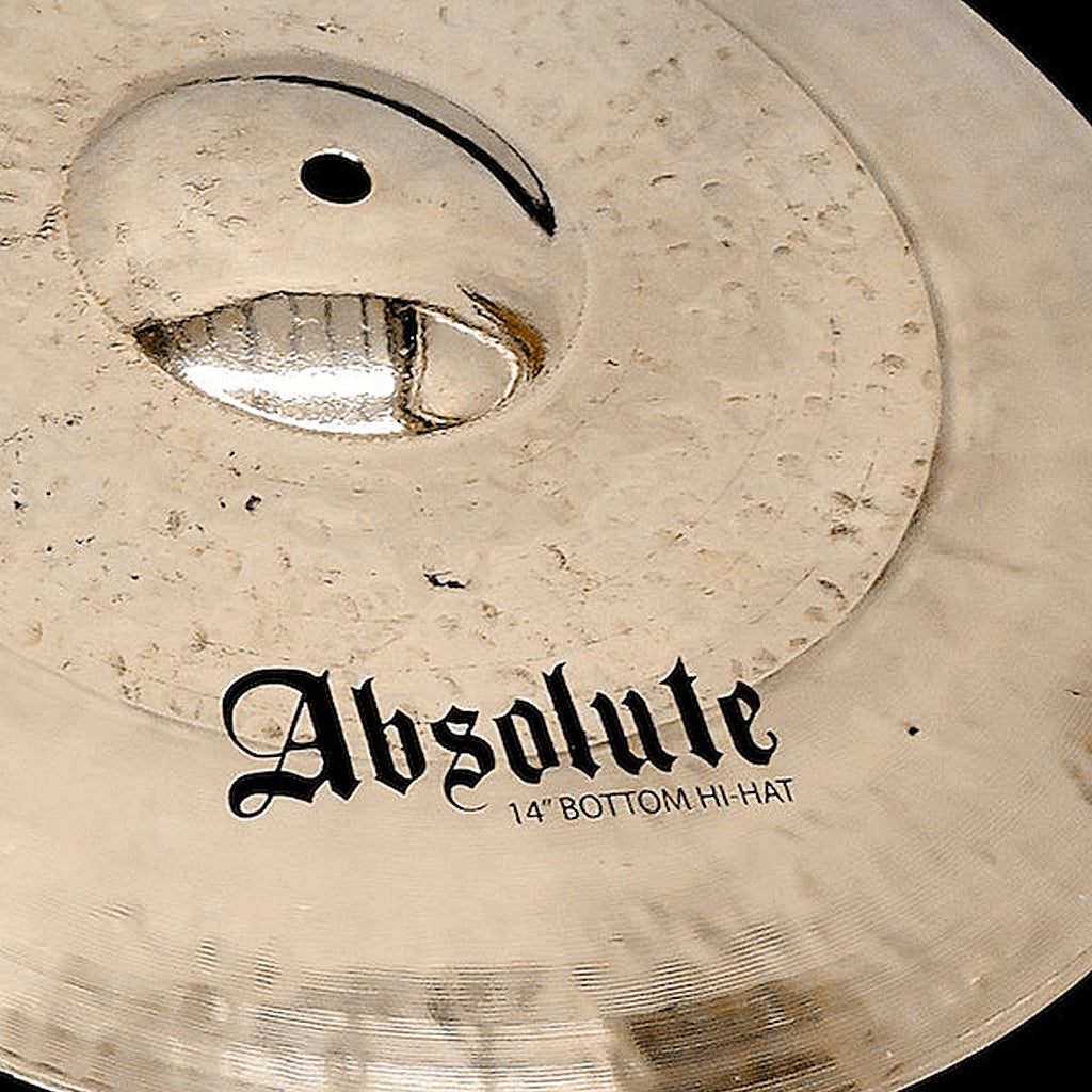 Close Up of Rech Absolute 14" Hi Hat Cymbals