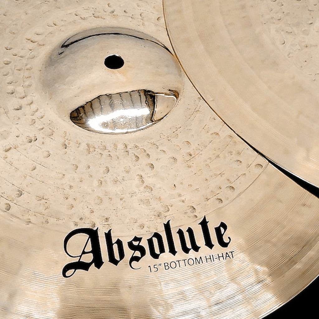 Close Up of Rech Absolute 15" Hi Hat Cymbals