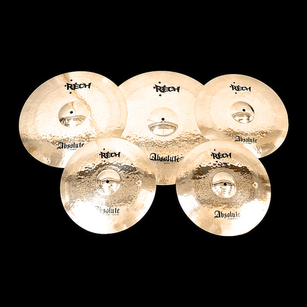 Rech Absolute 5 Piece Cymbal Pack Set - Big Sizes