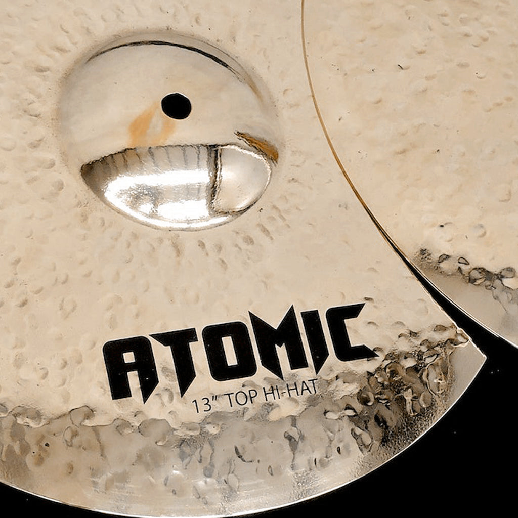 Close Up of Rech Atomic 13" Hi Hat Cymbals