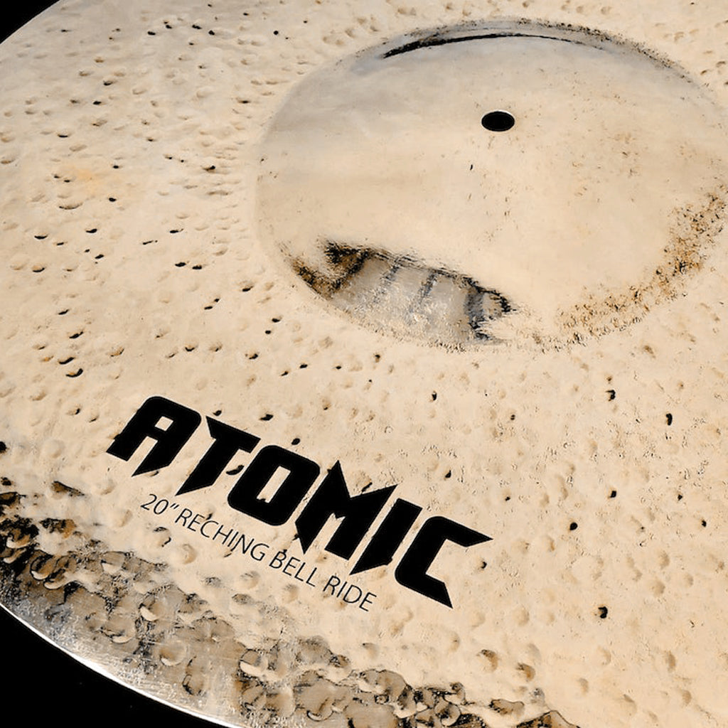 Close Up of Rech Atomic 20" Reching Bell Ride Cymbal