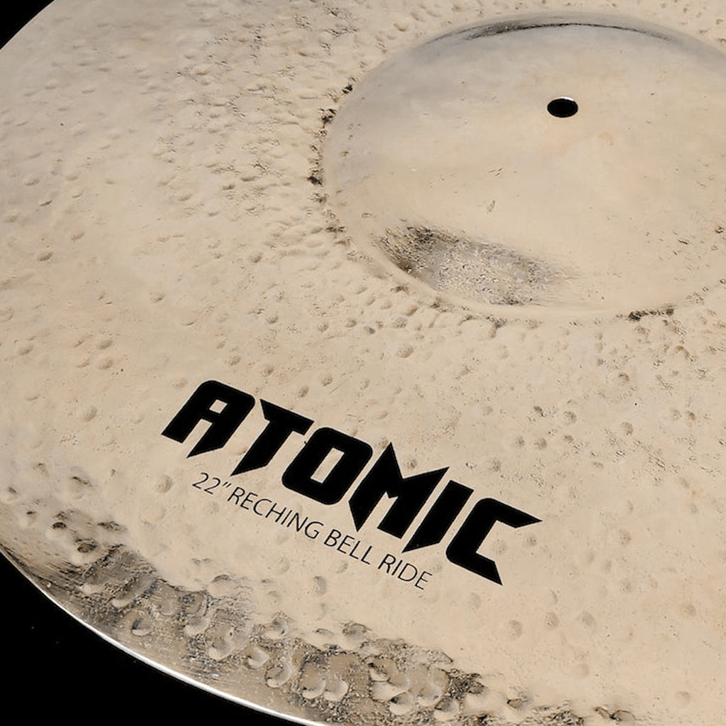 Close Up of Rech Atomic 22" Reching Bell Ride Cymbal