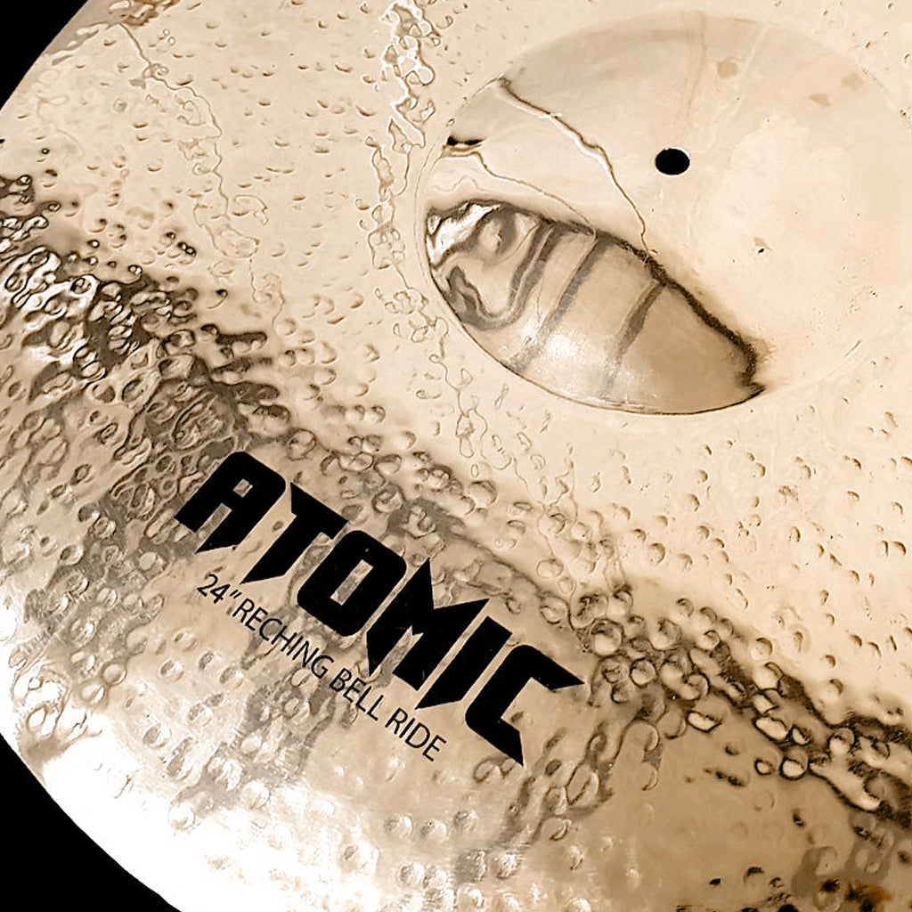 Close Up of Rech Atomic 24" Reching Bell Ride Cymbal